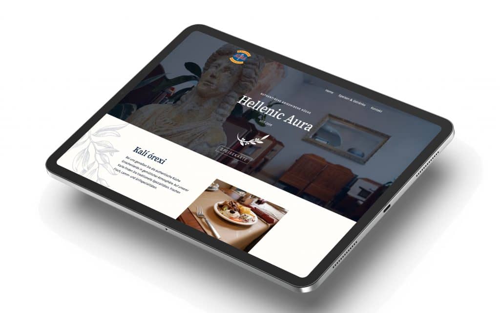 Hellenic Aura Restaurant Website
